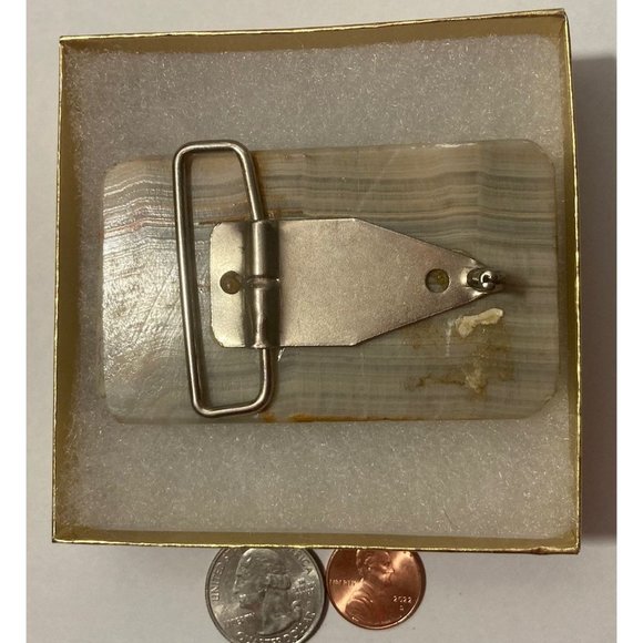 Vintage Metal Belt Buckle, Nice Stone Design, Nice Western Design, - Picture 4 of 4